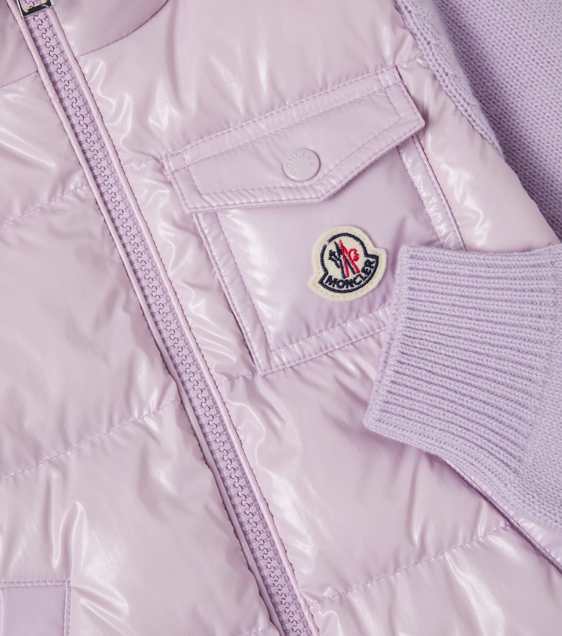 Daunenjacke mit Schurwolle | Moncler Enfant