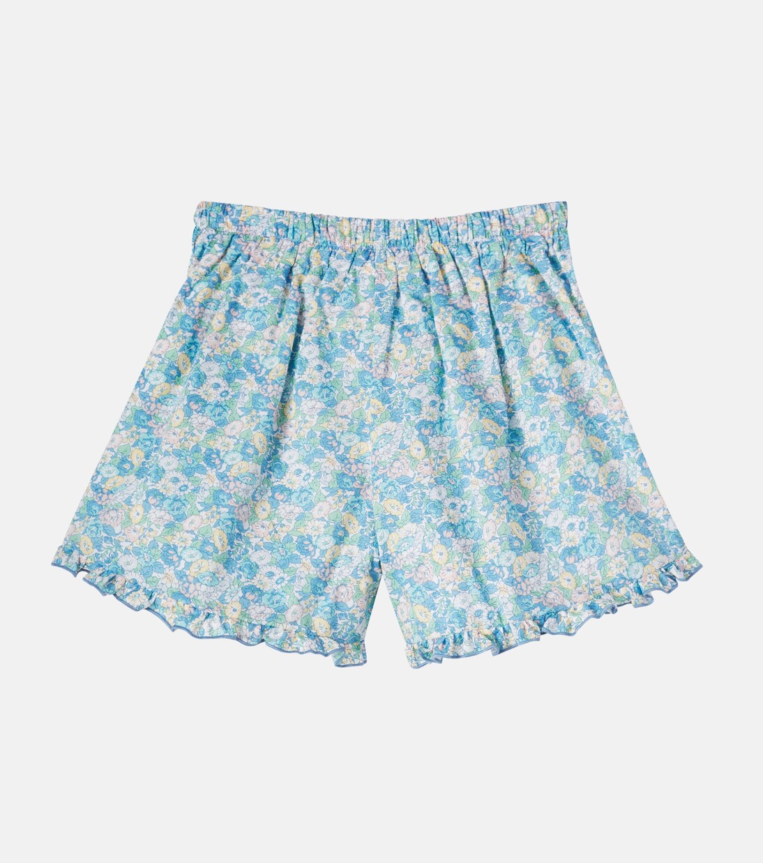 Leontyne floral ruffled cotton shorts | Pepa London