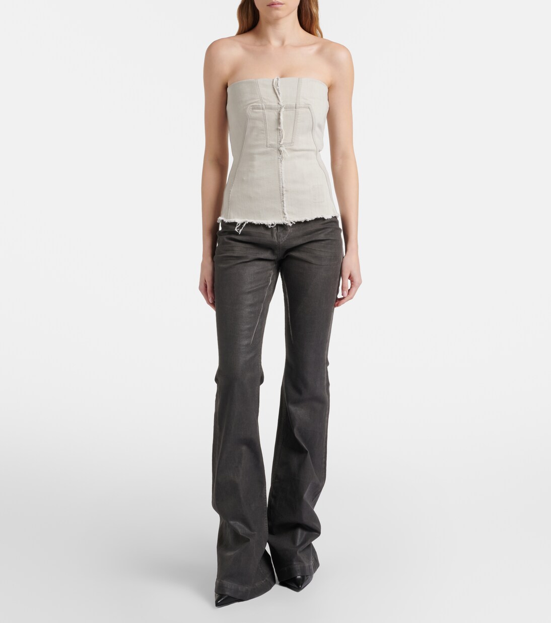 Strapless denim top | Rick Owens
