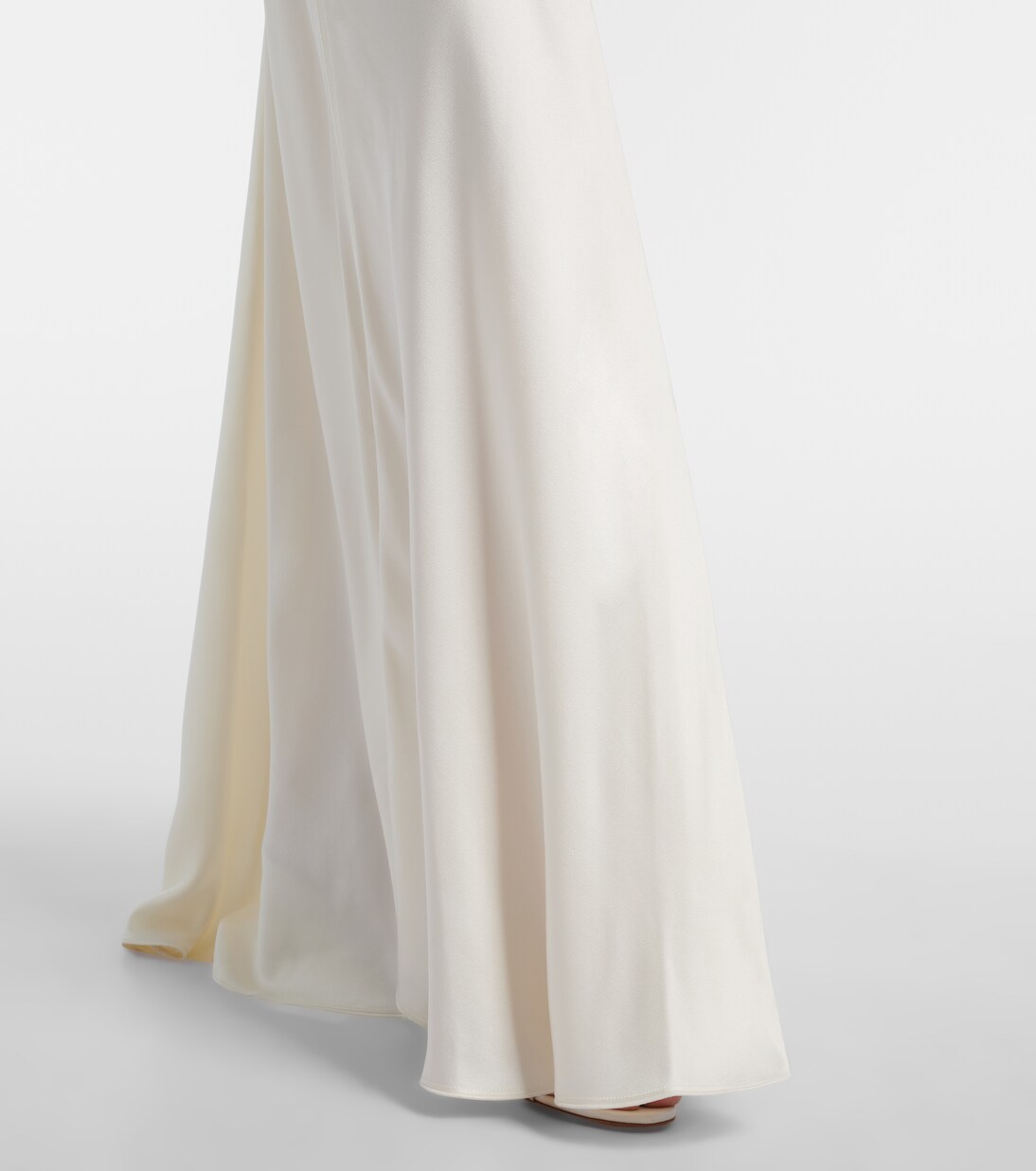 Robe longue Posy en satin | Victoria Beckham