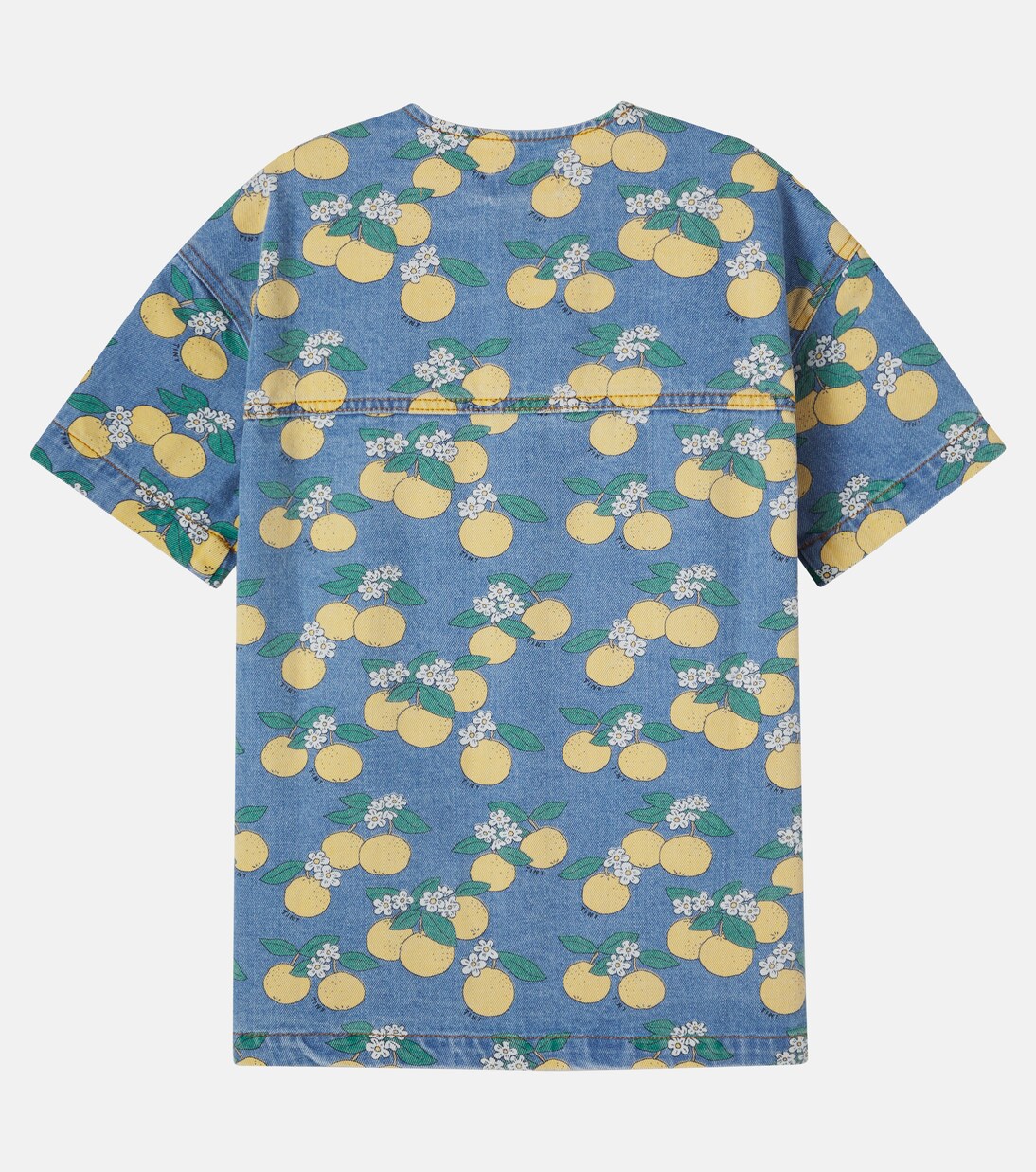 Bedrucktes Kleid aus Denim | Tinycottons