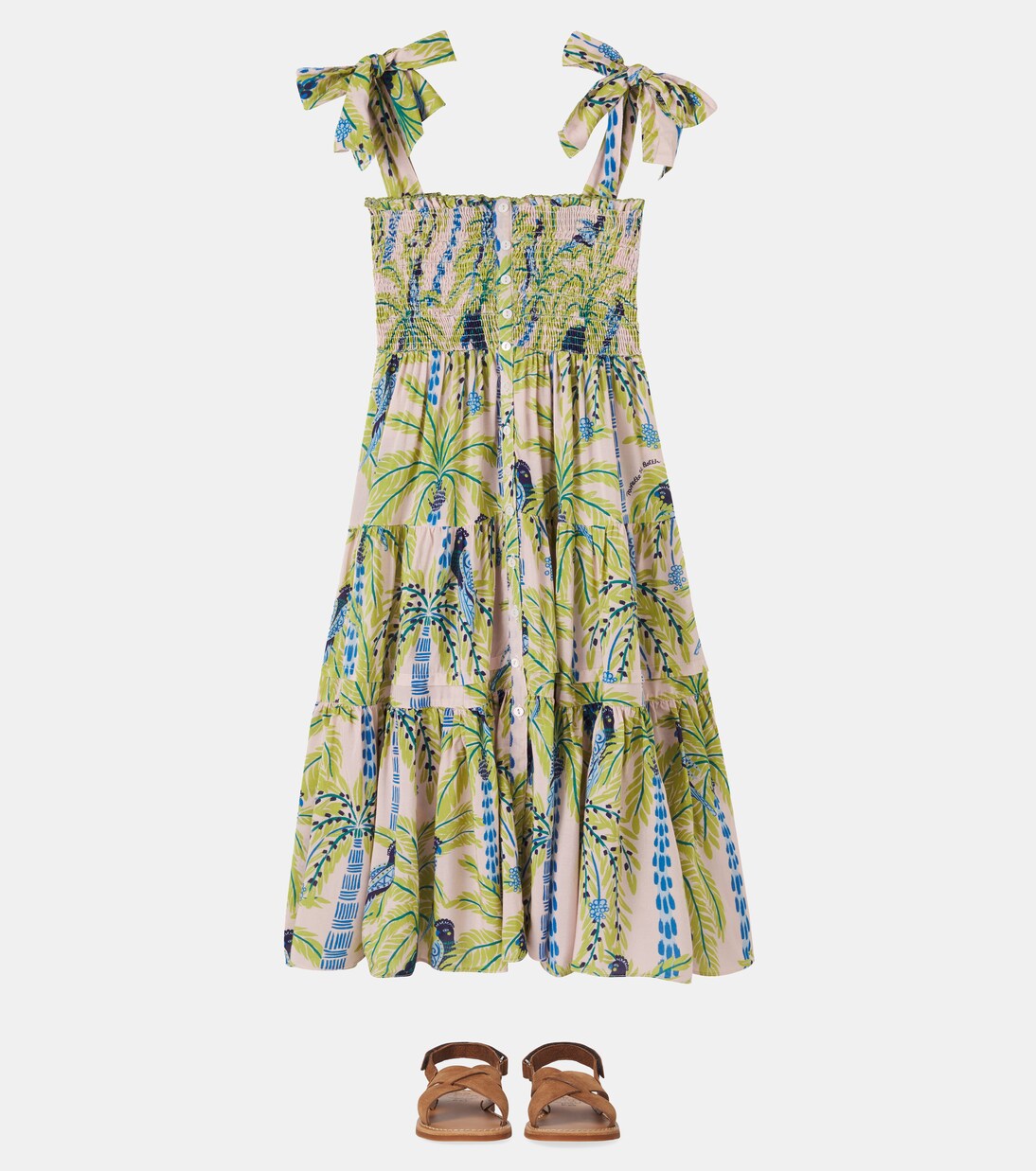 Bedrucktes Kleid Triny | Poupette St Barth Kids