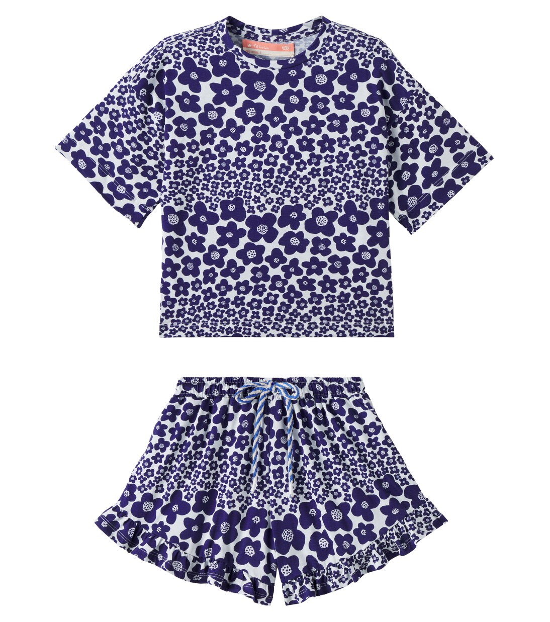 Flor Bela cotton shirt and shorts set | Fábula