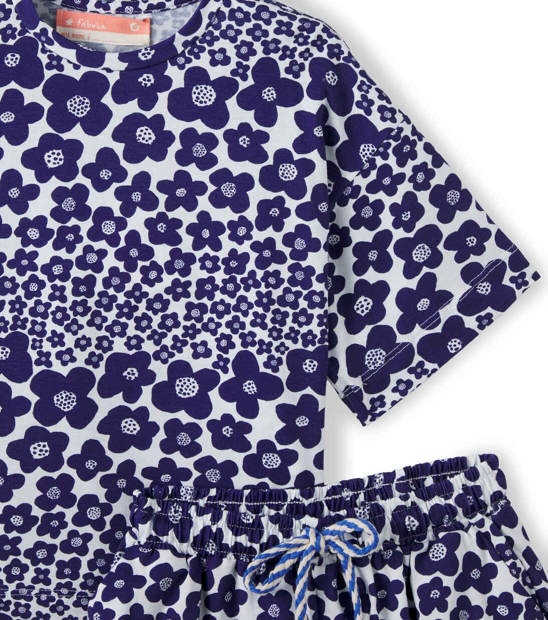 Flor Bela cotton shirt and shorts set | Fábula