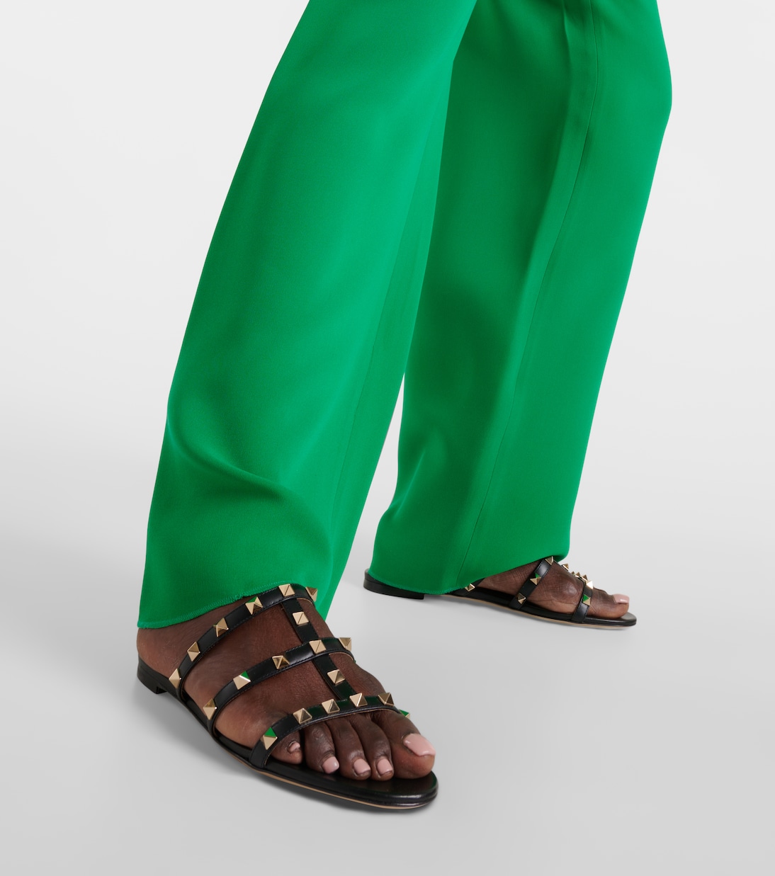 Mules Rockstud en cuir | Valentino Garavani