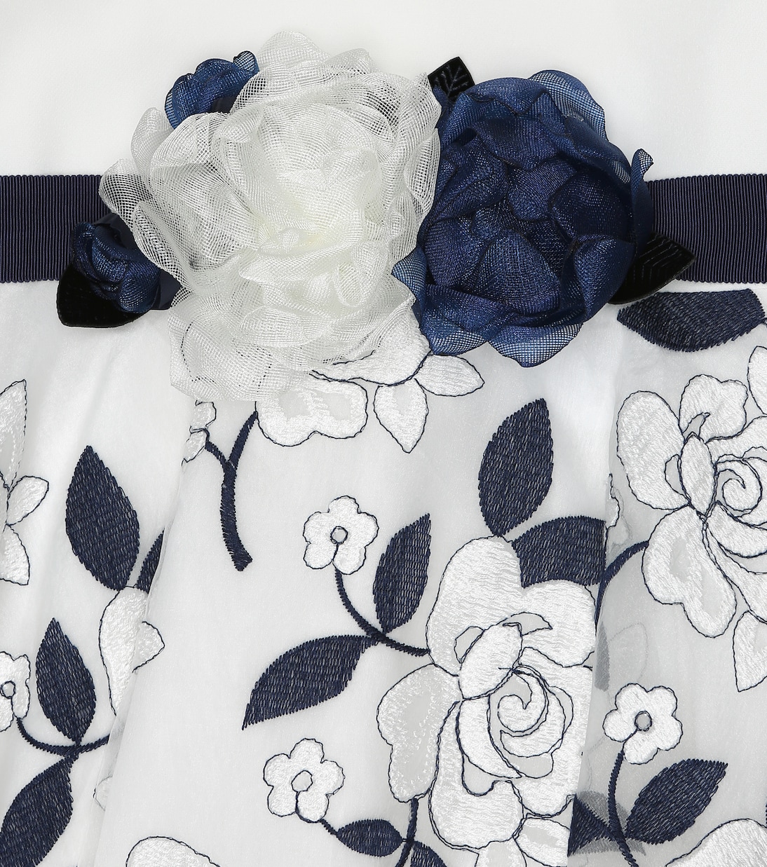 Vestido de tul bordado | Monnalisa