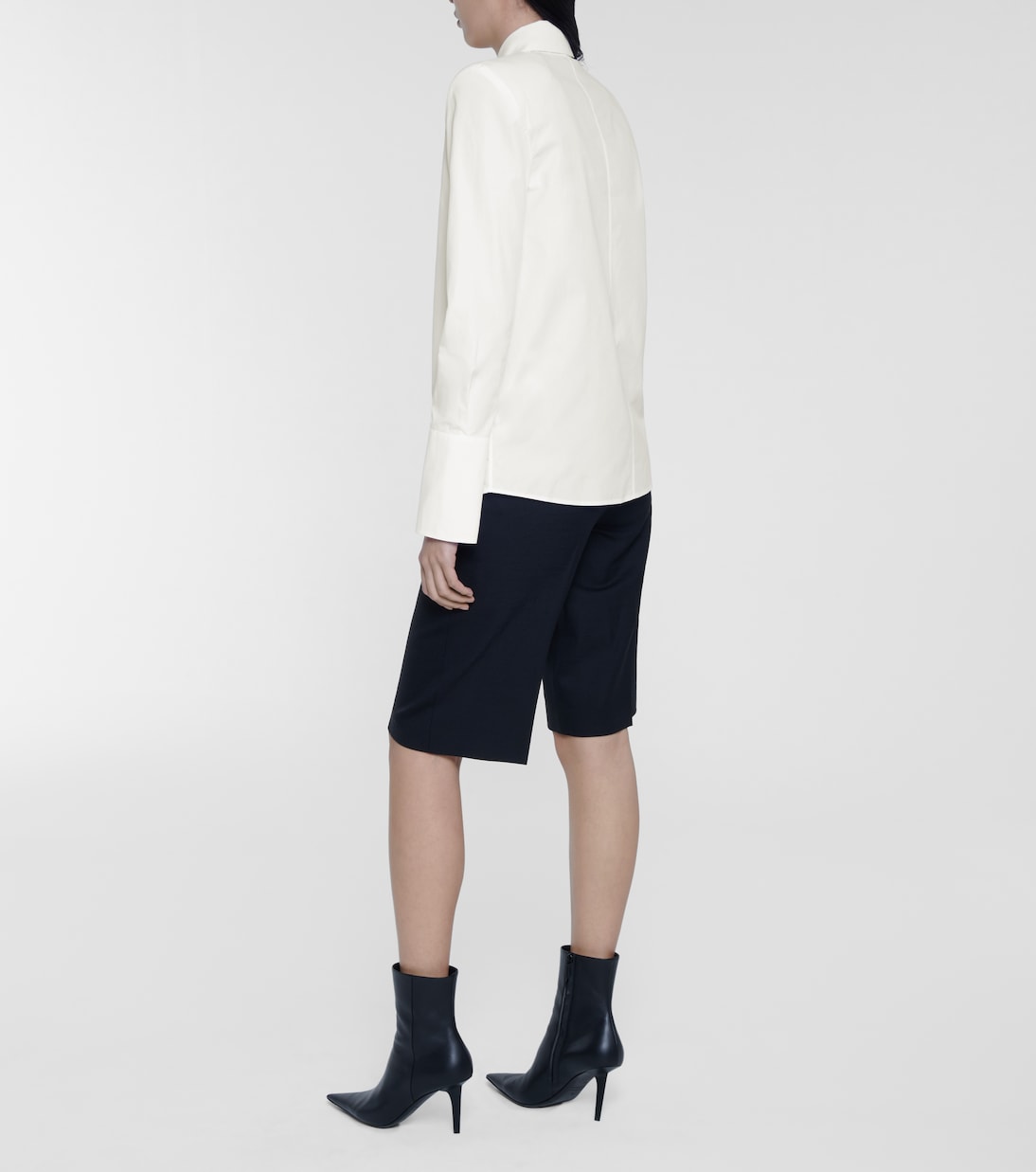 Camicia in cotone con ricami | Off-White
