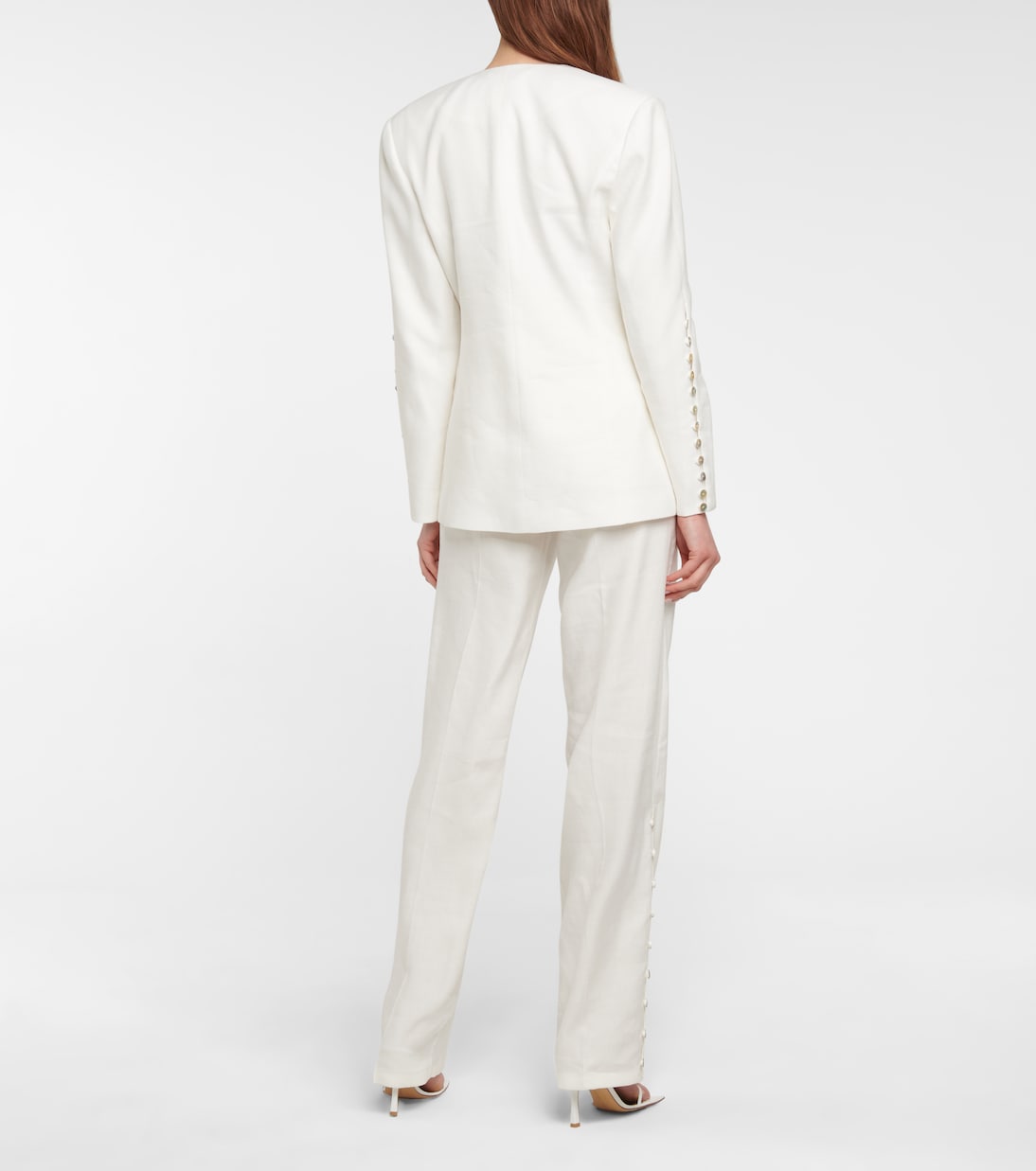 Fern linen-blend blazer | Altuzarra