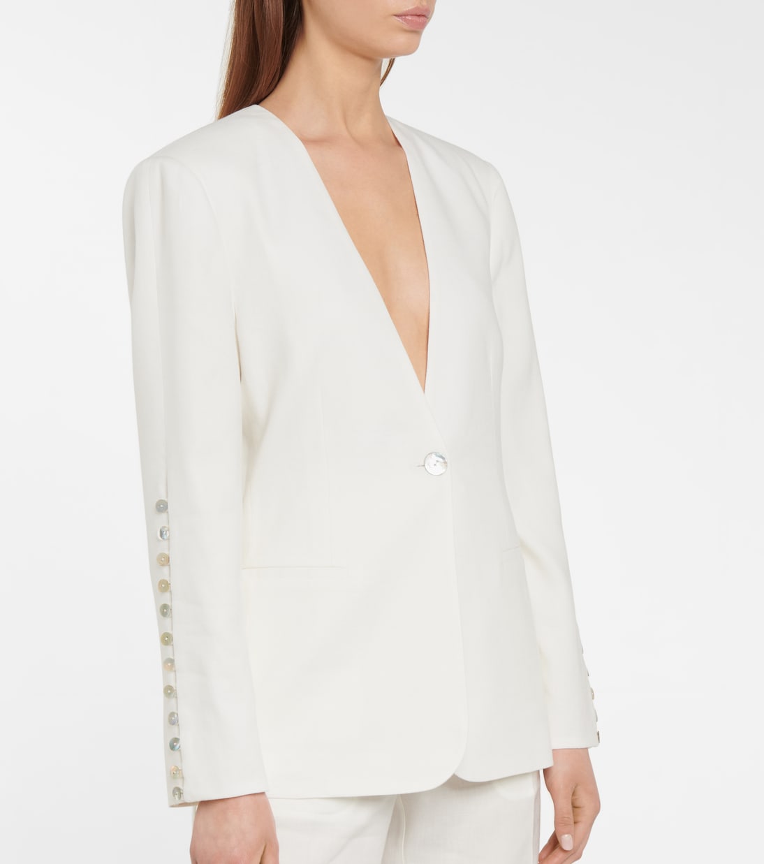 Fern linen-blend blazer | Altuzarra