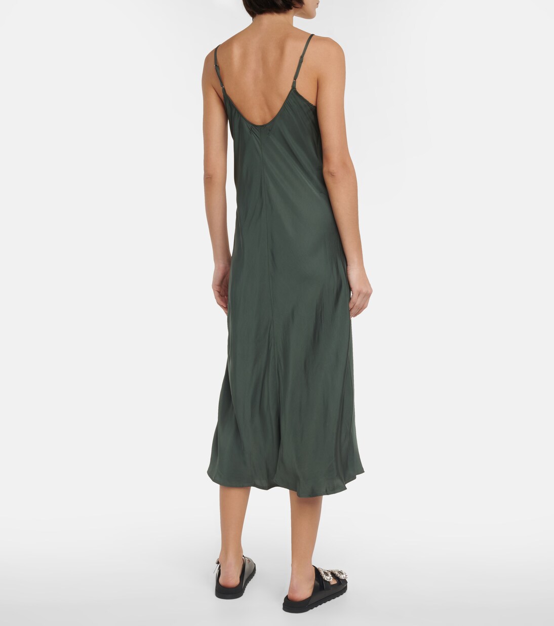 Poppy slip midi dress | Velvet