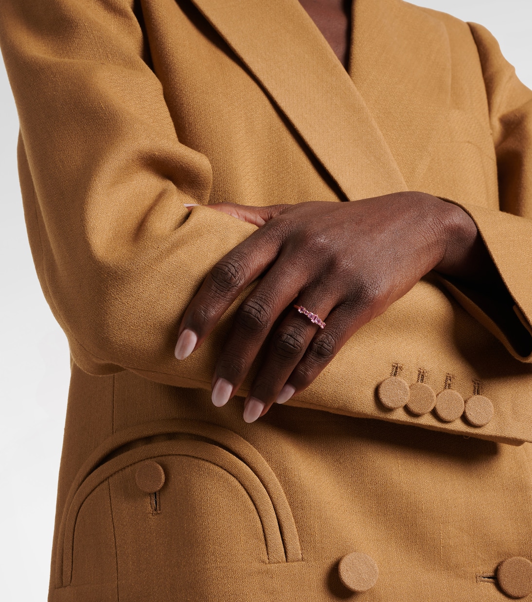 Bague Rivulet en or rose 18 ct et saphirs | Ileana Makri