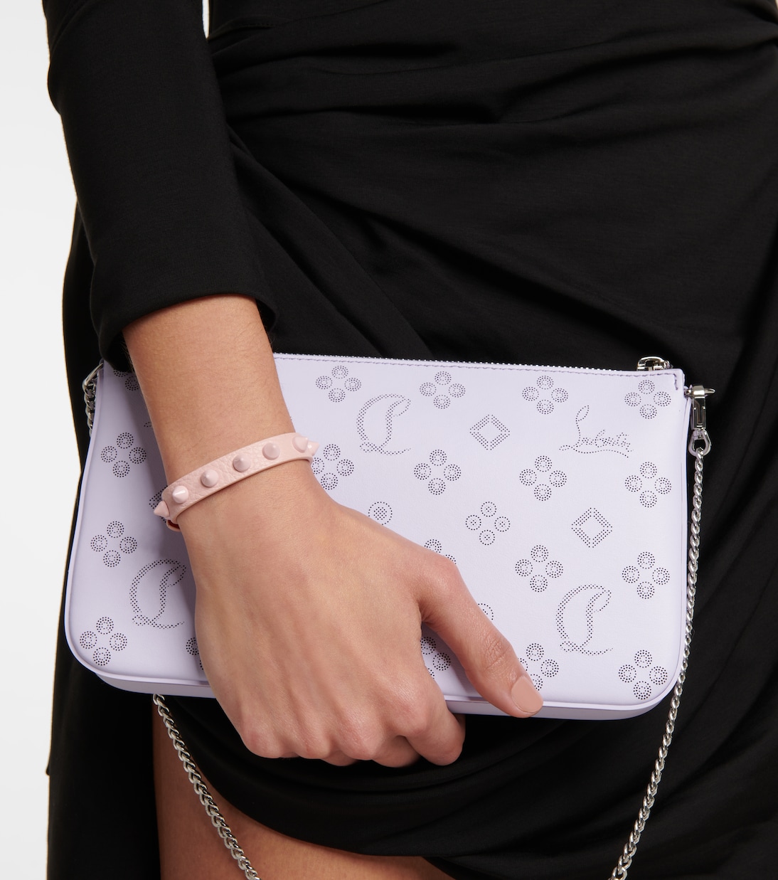 Bracciale Loubilink in pelle con borchie | Christian Louboutin