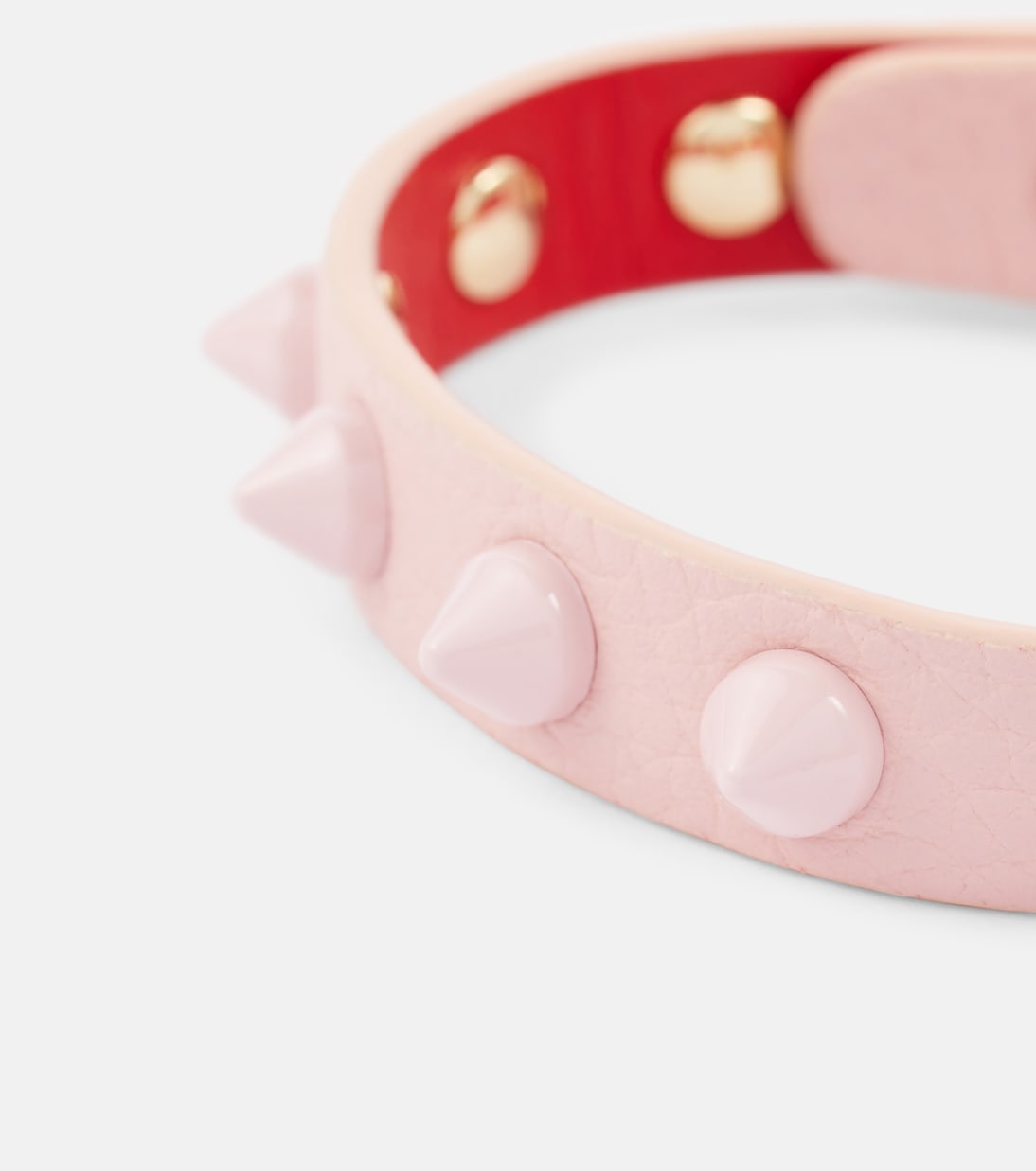 Bracciale Loubilink in pelle con borchie | Christian Louboutin