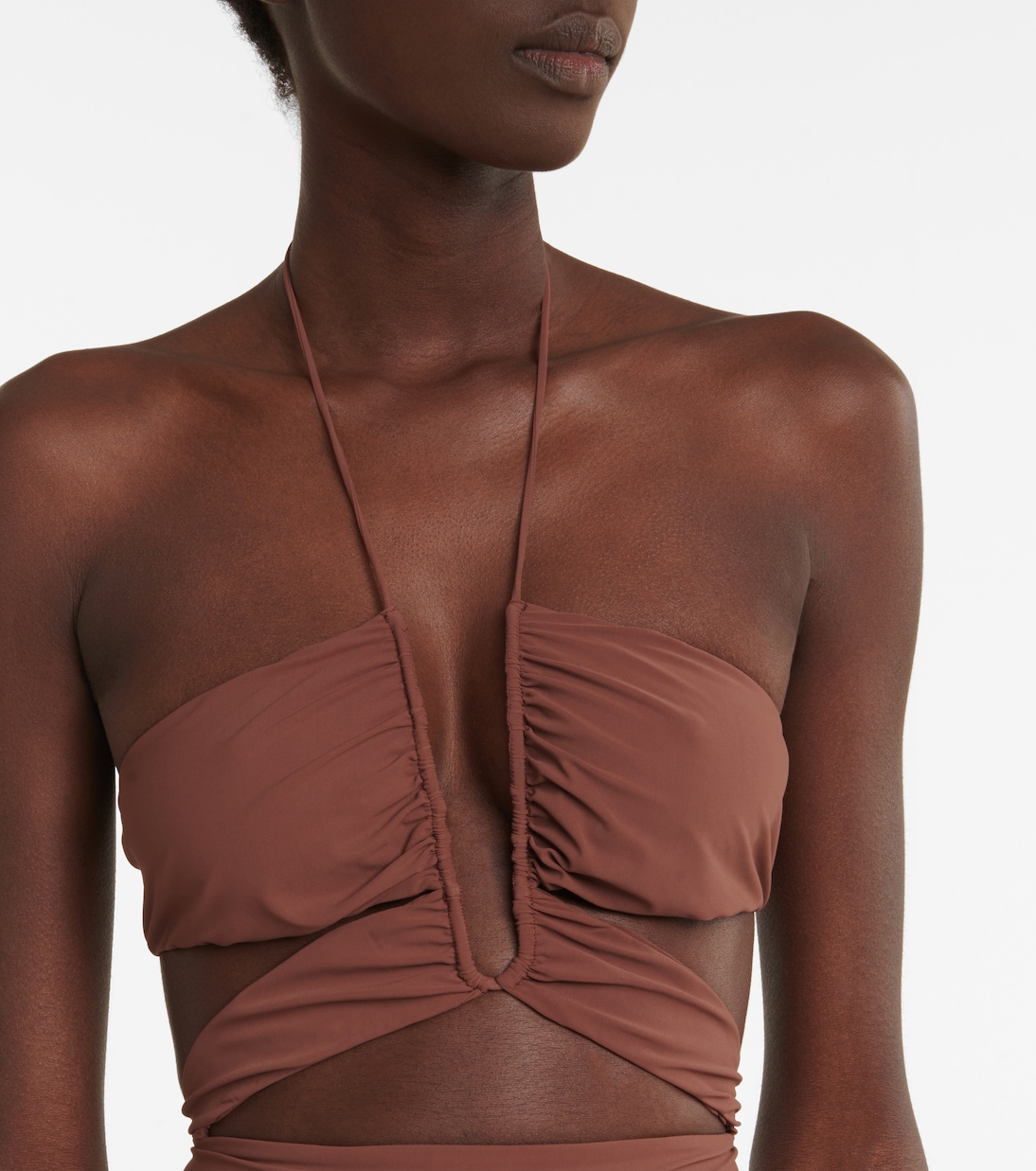 Halterneck minidress | Nensi Dojaka