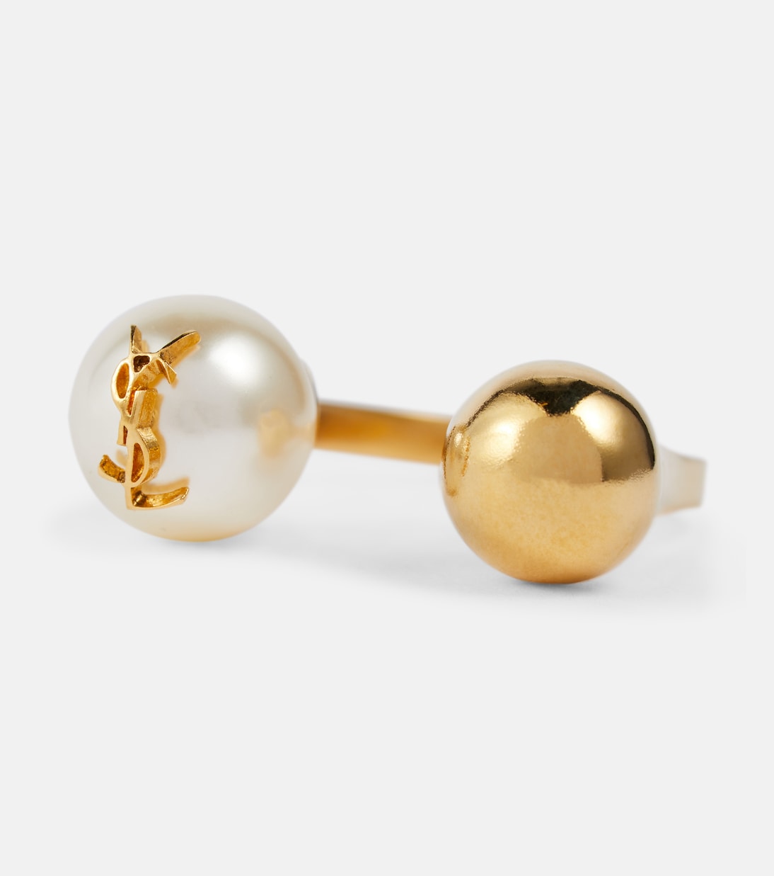 Anillo con perla sintética | Saint Laurent