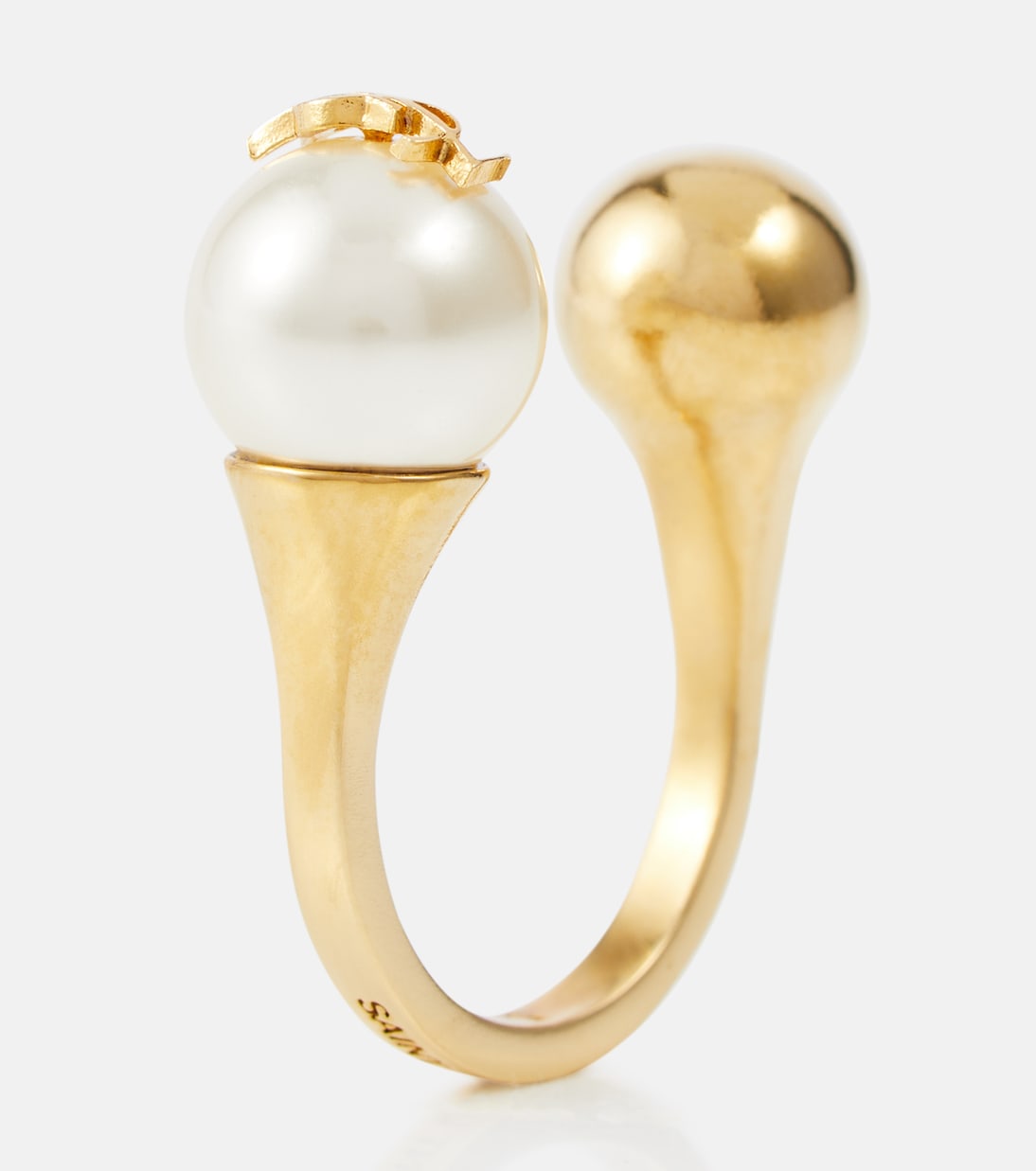 Anillo con perla sintética | Saint Laurent