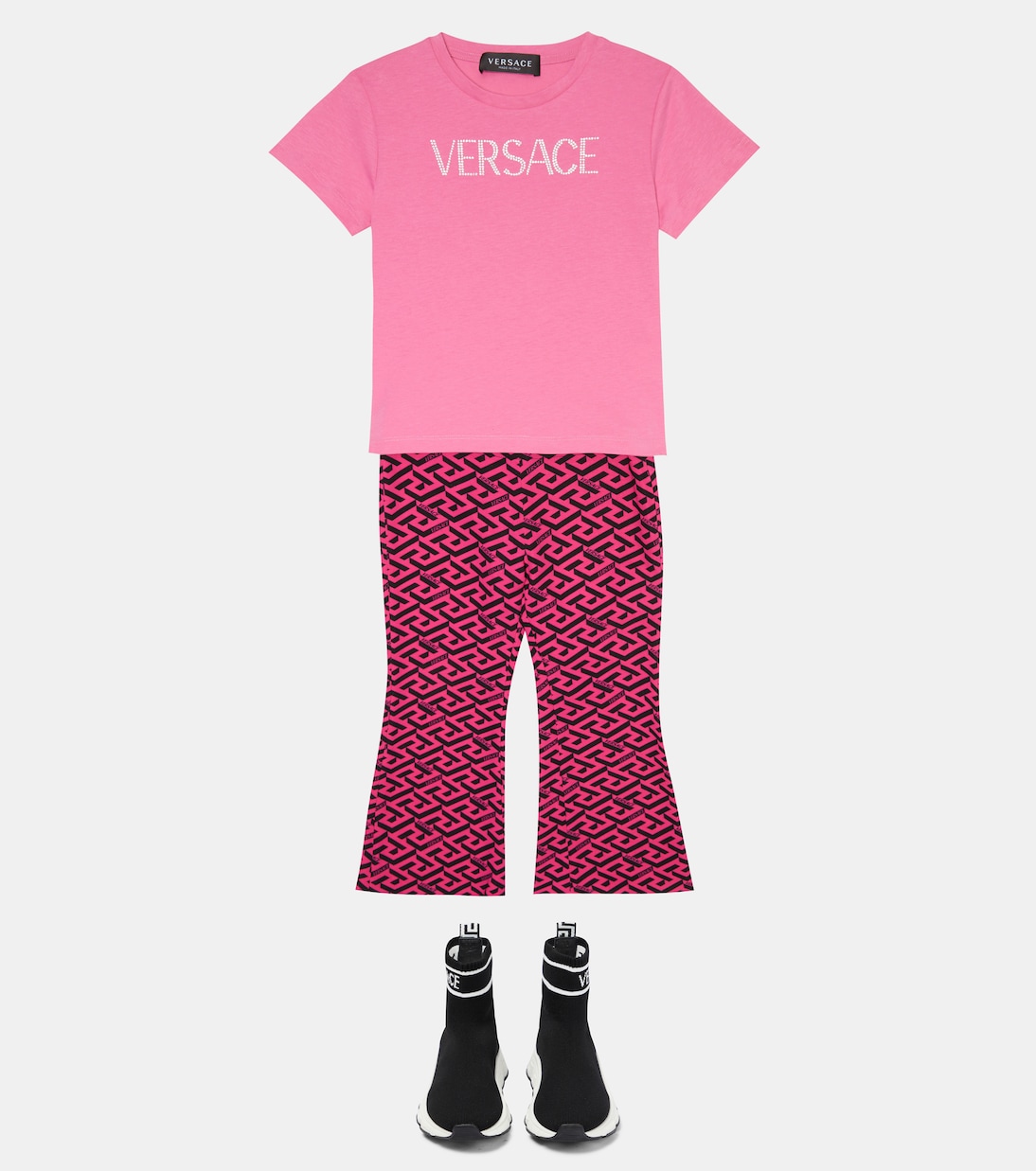 Bedruckte Hose Greca aus Cady | Versace Kids