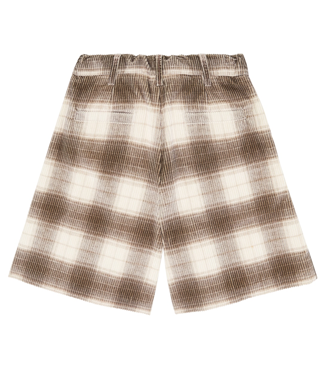 Shorts de pana a cuadros | Brunello Cucinelli Kids