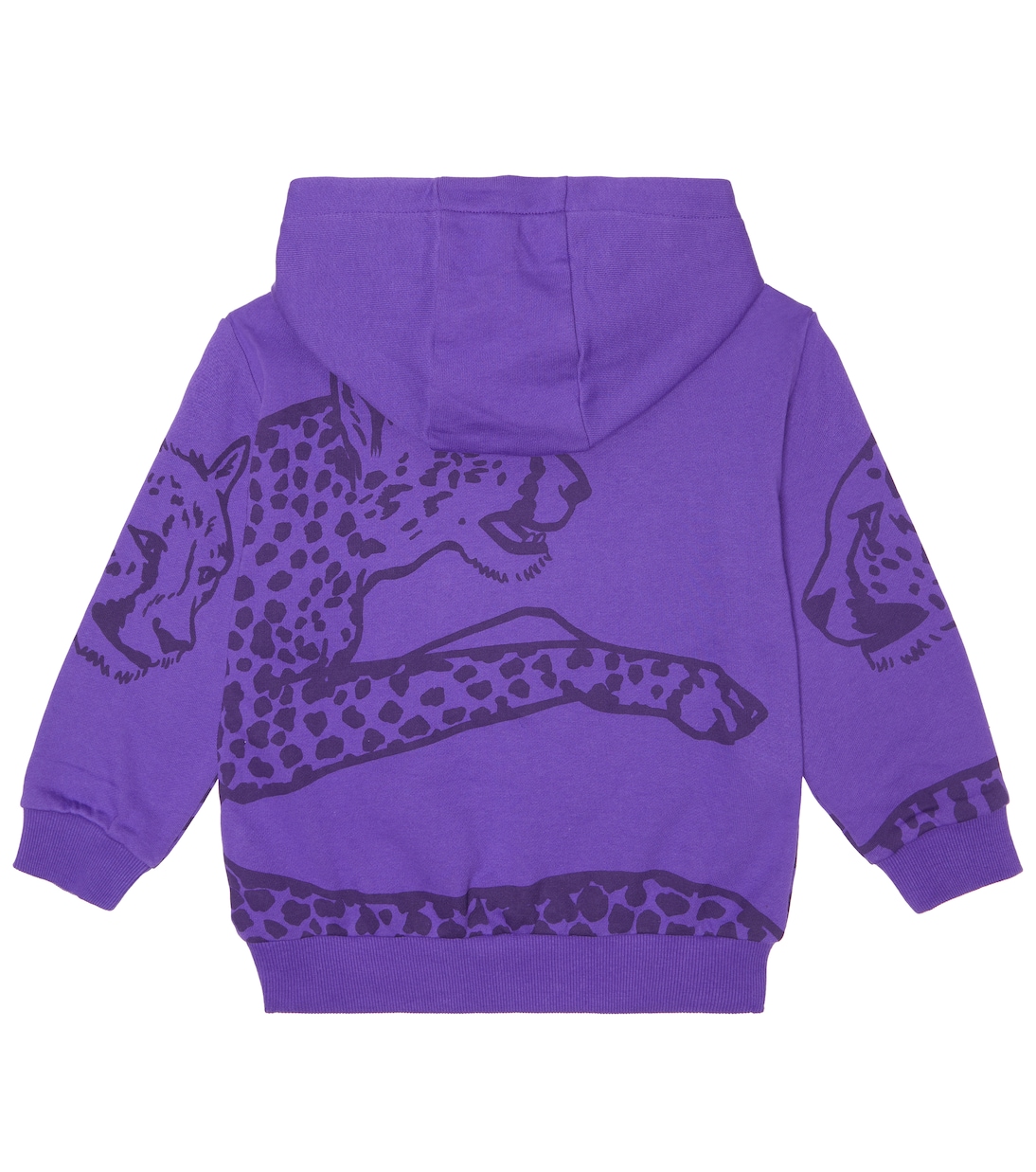 Logo-embroidered cotton jersey hoodie | Kenzo Kids