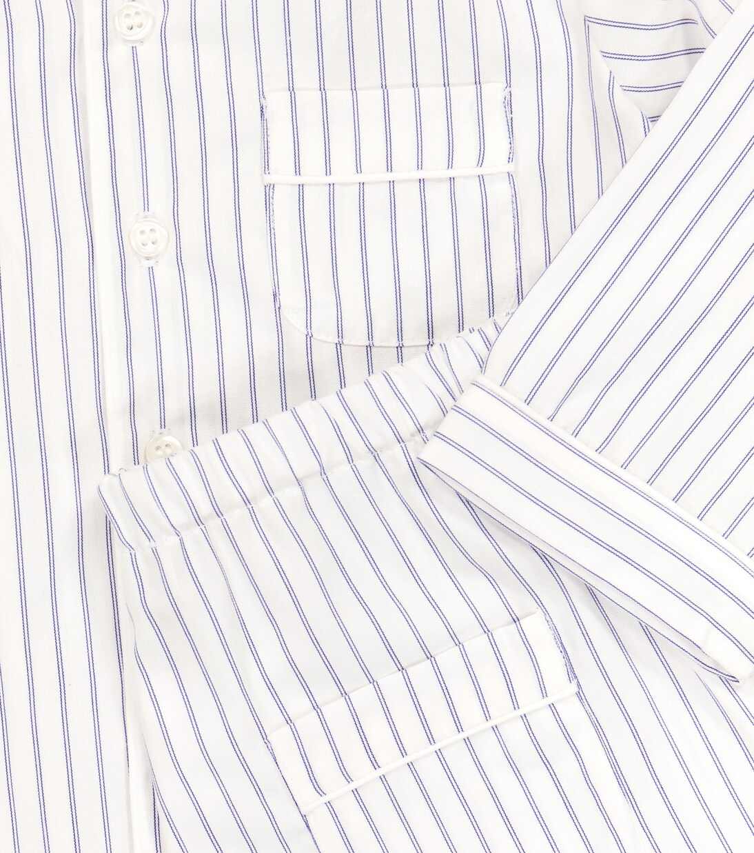 Baby Badinerie striped cotton pajamas | Bonpoint
