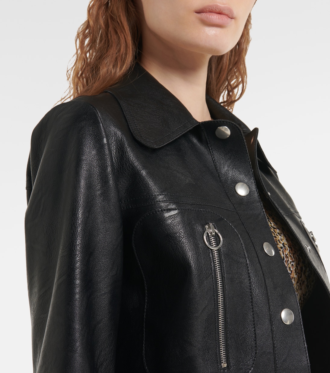 Hemdjacke aus Lederimitat | Stella McCartney