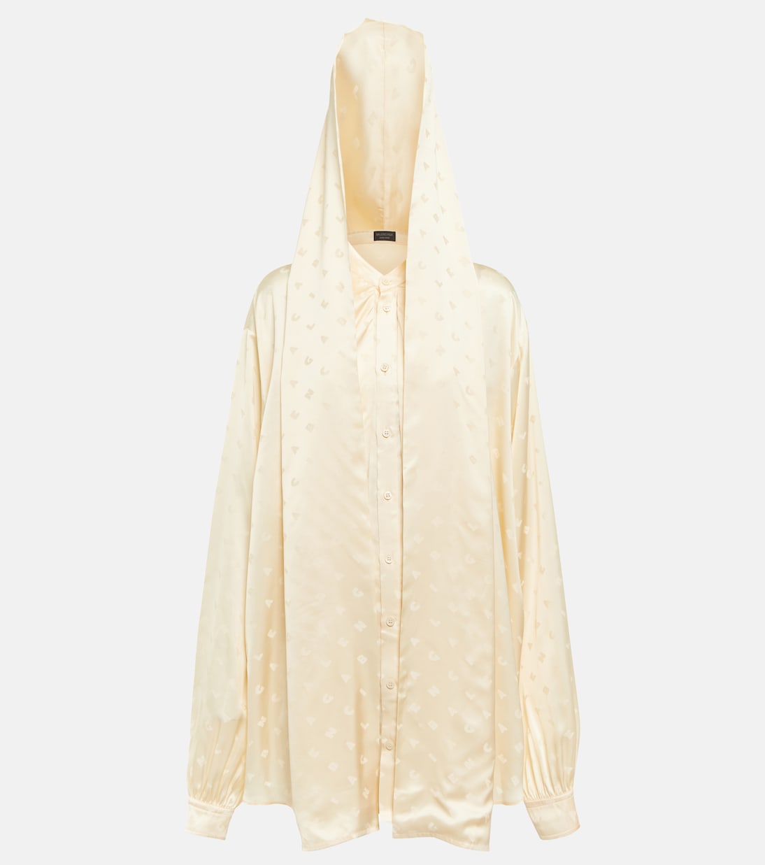 Blouse à capuche en jacquard | Balenciaga