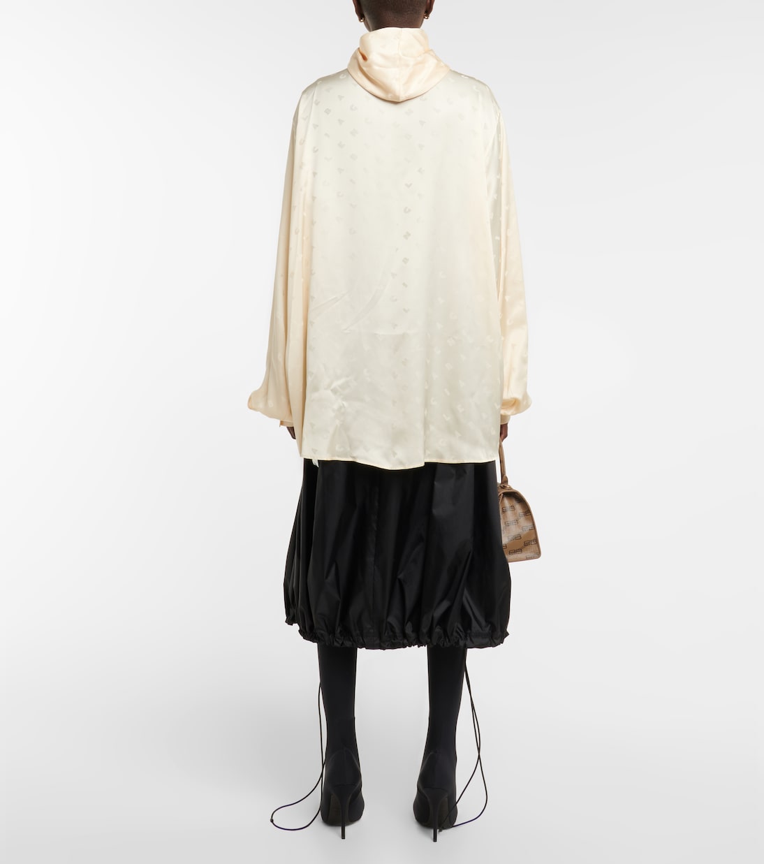 Blouse à capuche en jacquard | Balenciaga