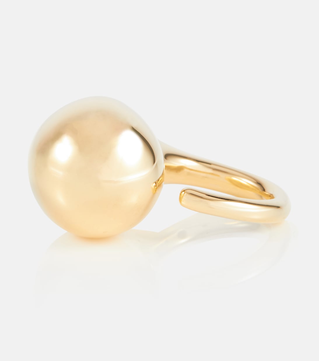 Anello placcato oro Bottega Veneta per uno stile giovane e raffinato
