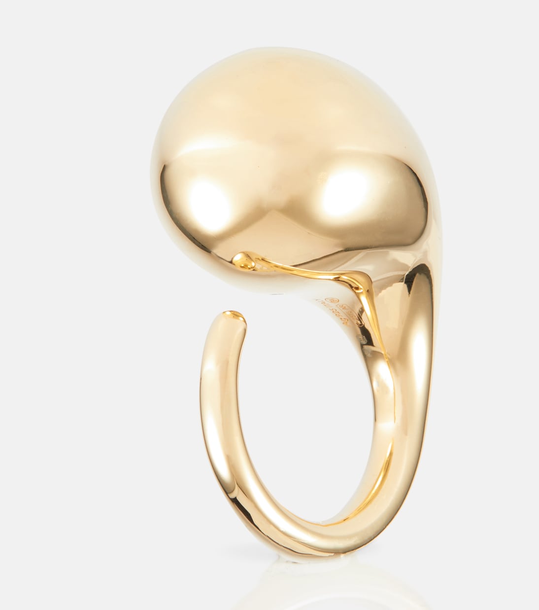 Anello placcato oro Bottega Veneta per uno stile giovane e raffinato