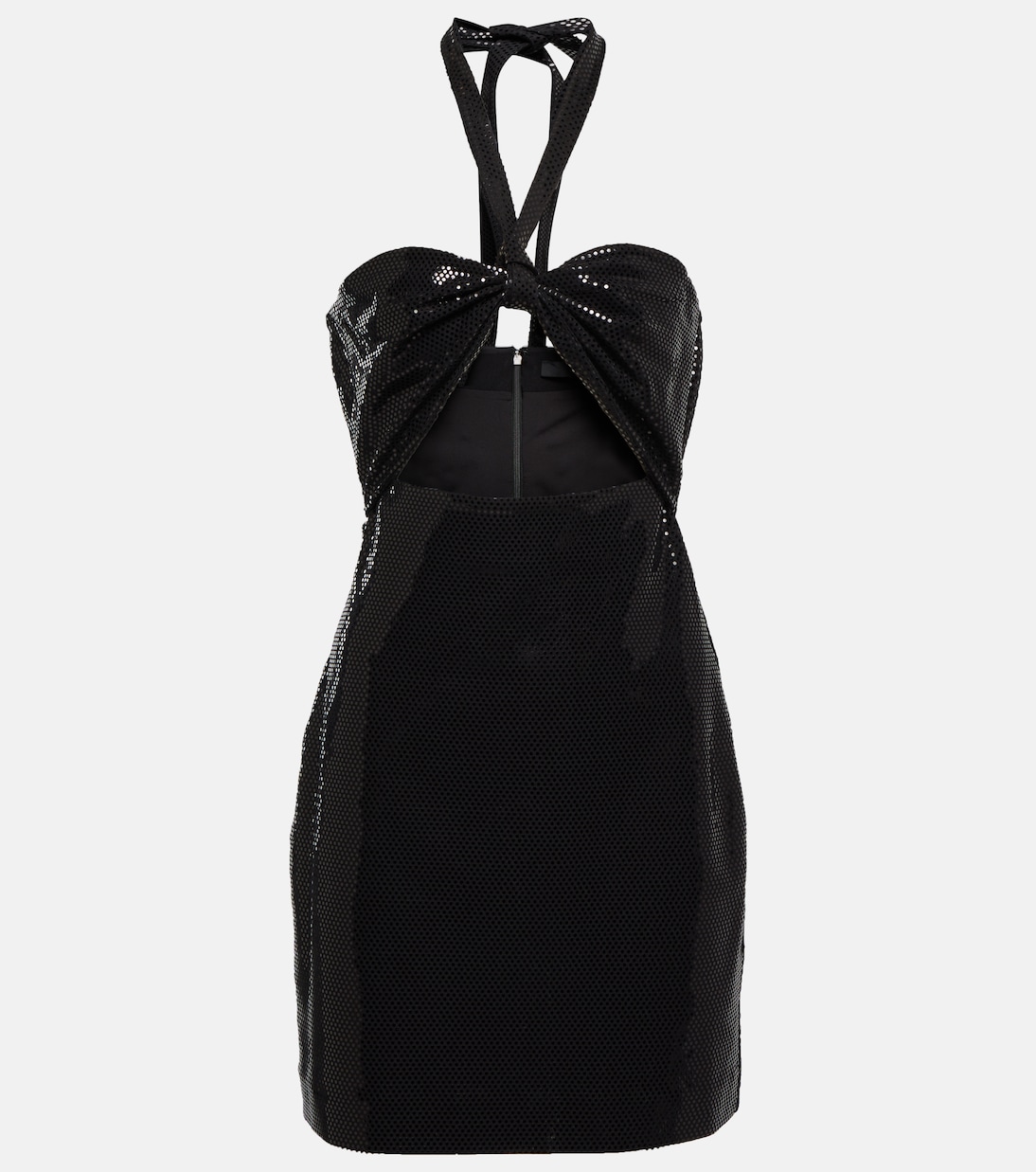 Sequin-embellished cutout minidress | Rotate