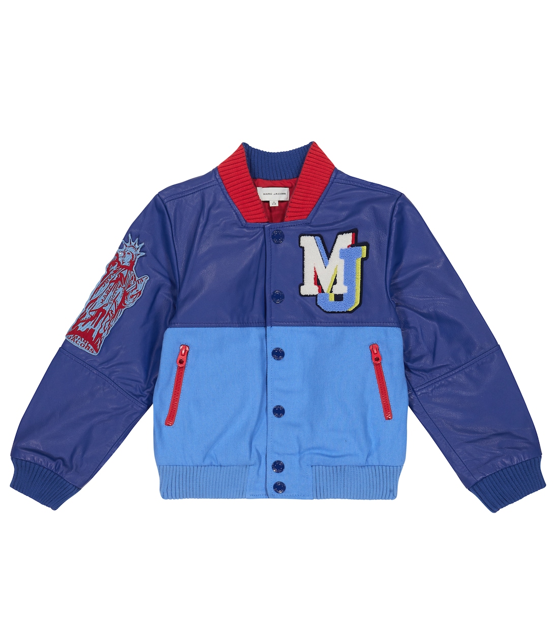 Leather-paneled bomber jacket | Marc Jacobs Kids