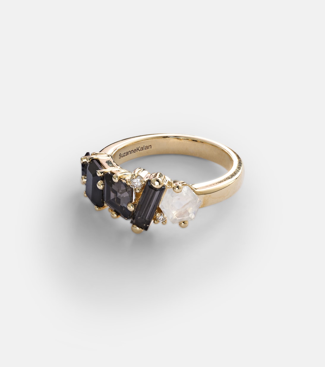 Bague Nadima Glimmer en or 14 ct, quartz et diamants | Suzanne Kalan