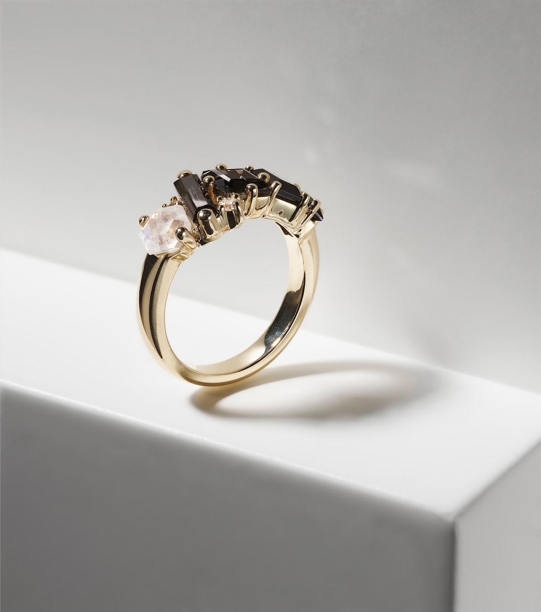Bague Nadima Glimmer en or 14 ct, quartz et diamants | Suzanne Kalan