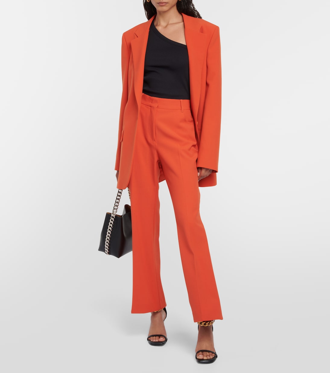 One-shoulder ribbed top | Stella McCartney