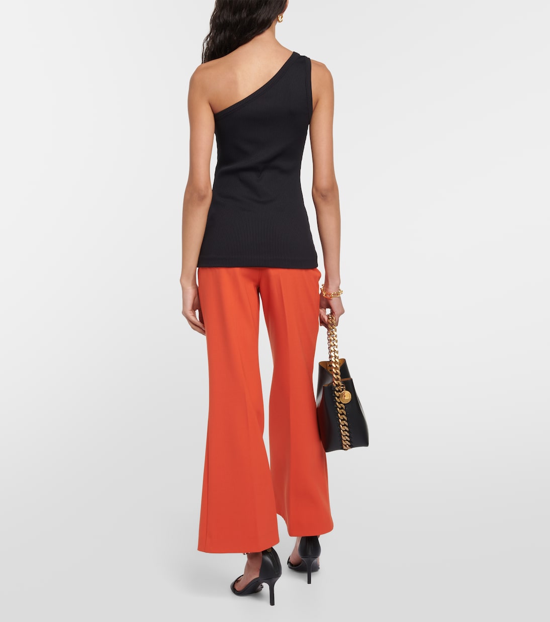 One-shoulder ribbed top | Stella McCartney