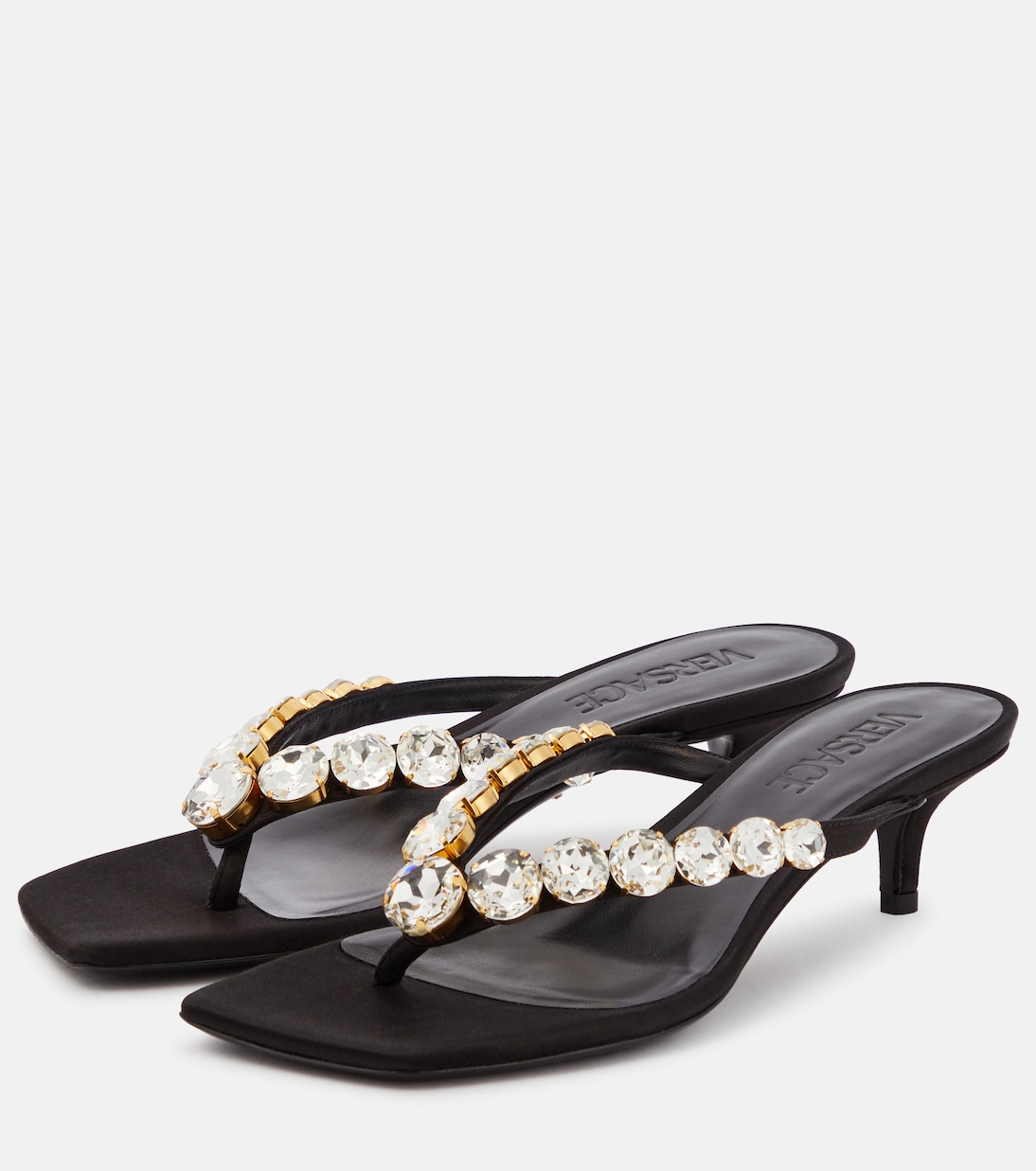 Sandali infradito High Summer in raso | Versace
