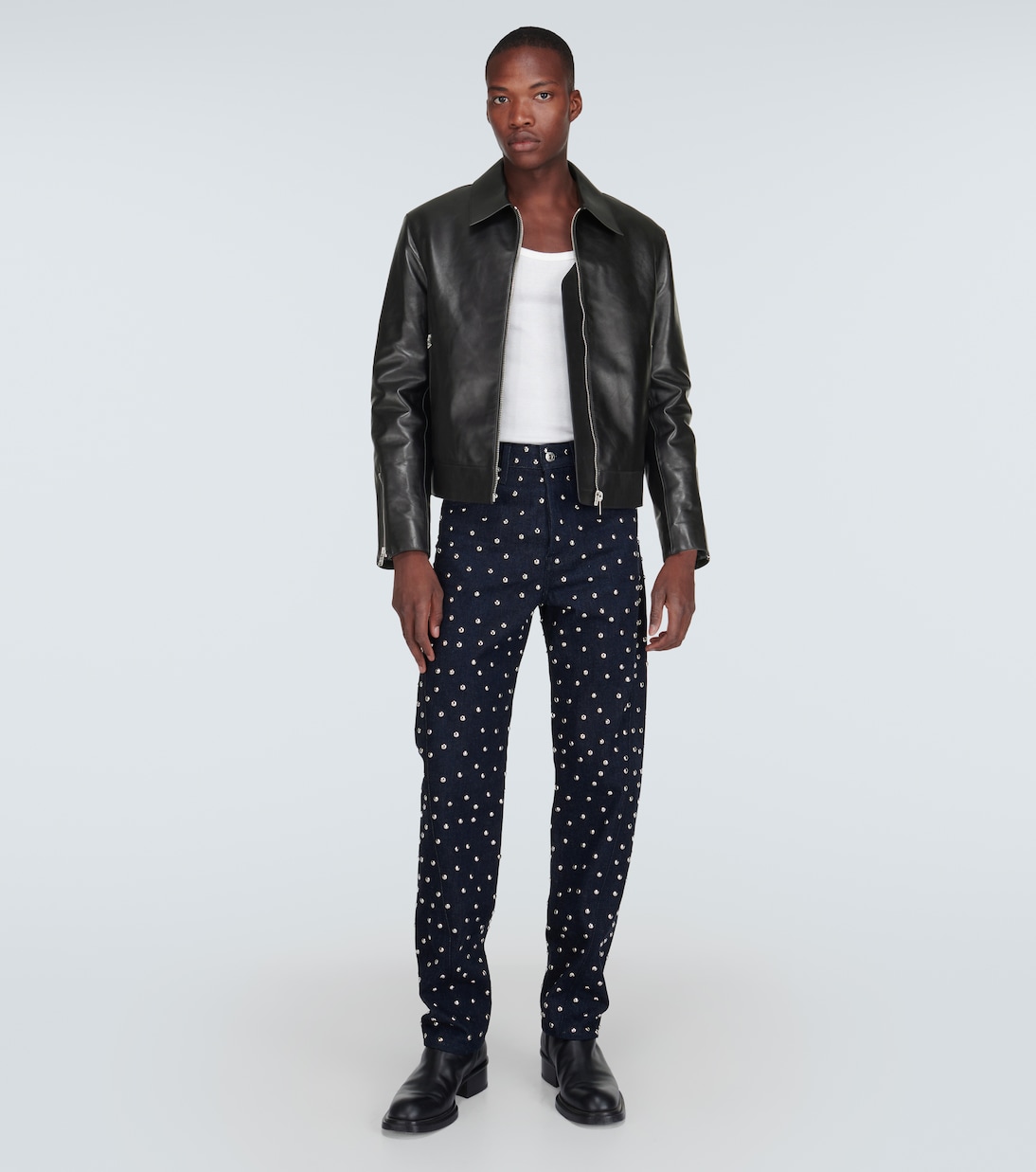 Jeans regular con borchie | Lanvin
