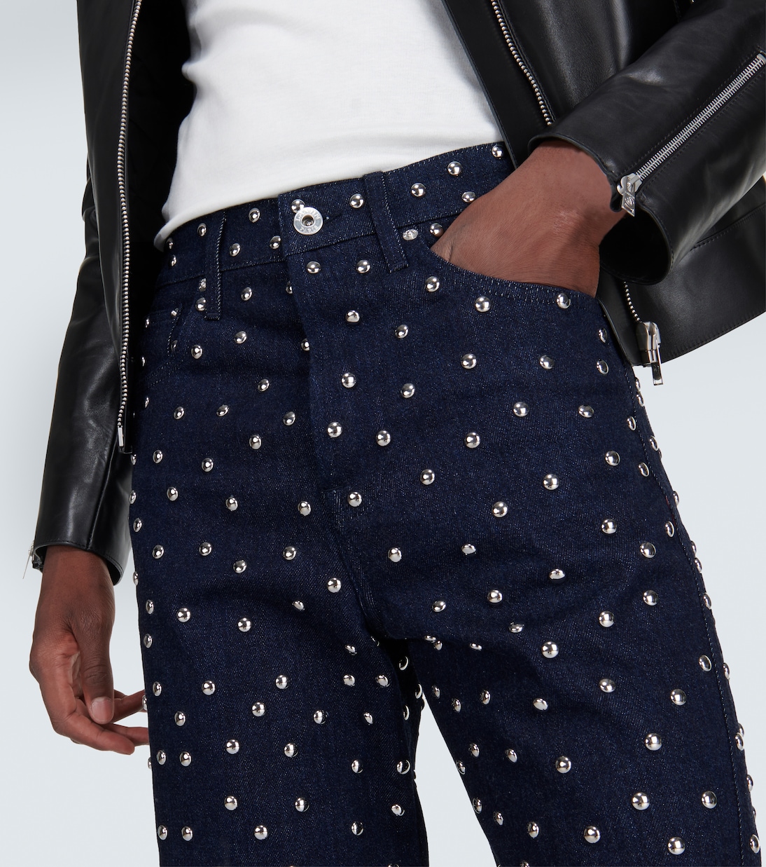 Jeans regular con borchie | Lanvin
