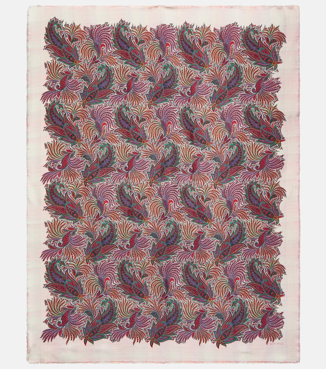 Paisley and tartan wool throw | Etro