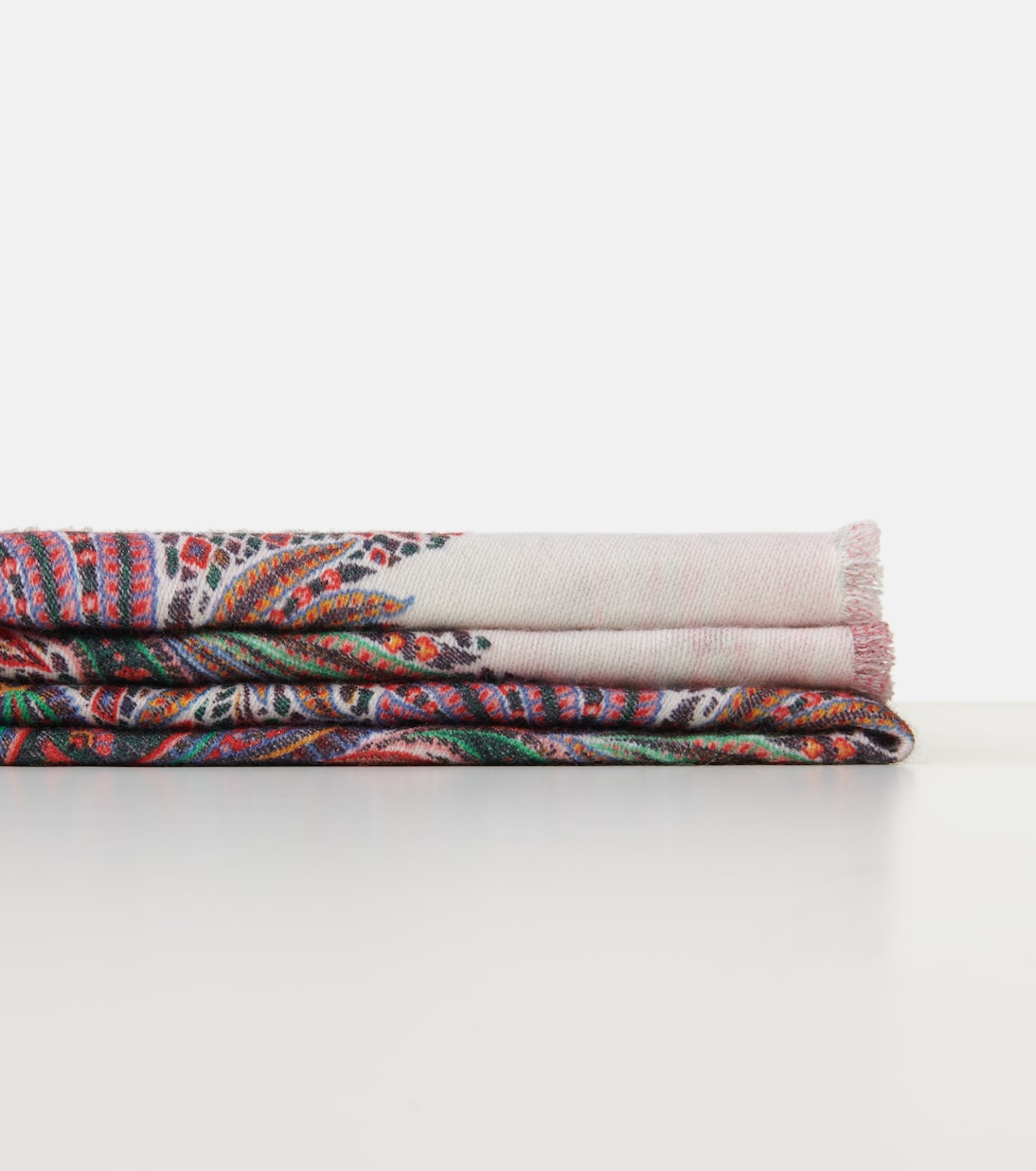 Paisley and tartan wool throw | Etro