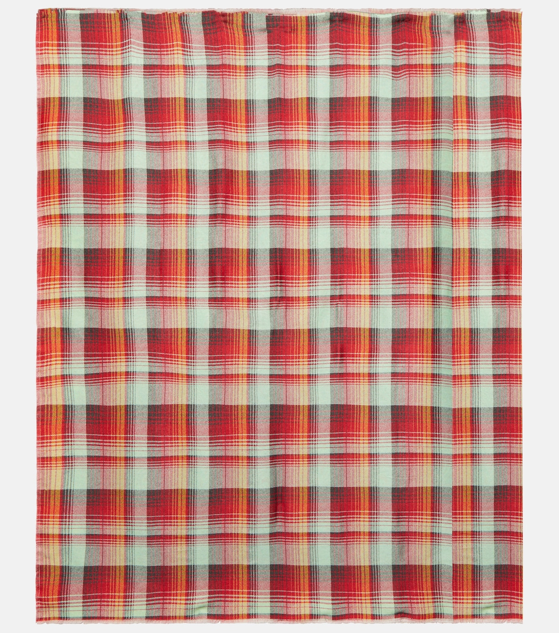 Paisley and tartan wool throw | Etro