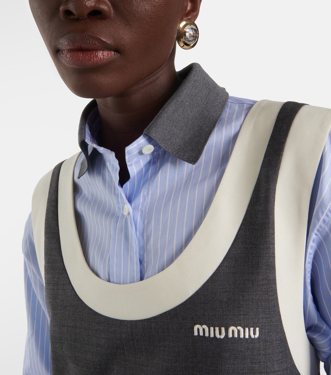 Boucles d’oreilles à cristaux | Miu Miu