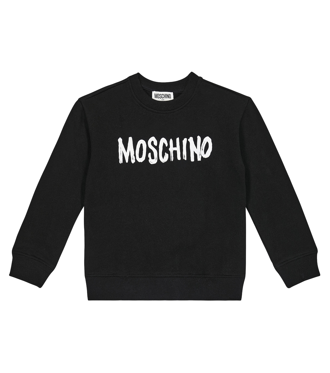 Felpa in misto cotone con logo | Moschino Kids