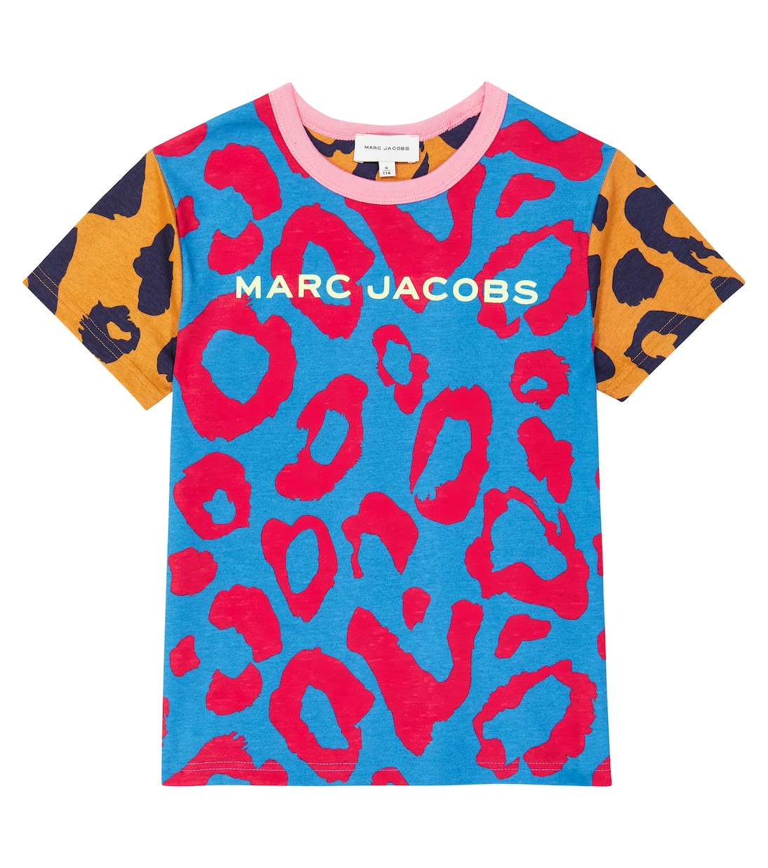 T-shirt in cotone con stampa leopardata | Marc Jacobs Kids