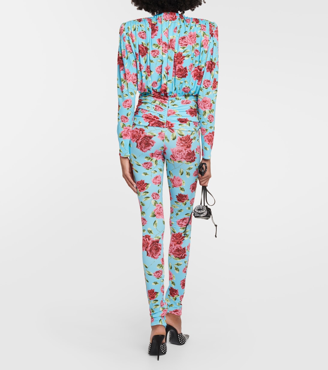 Floral-appliqué printed leggings | Magda Butrym