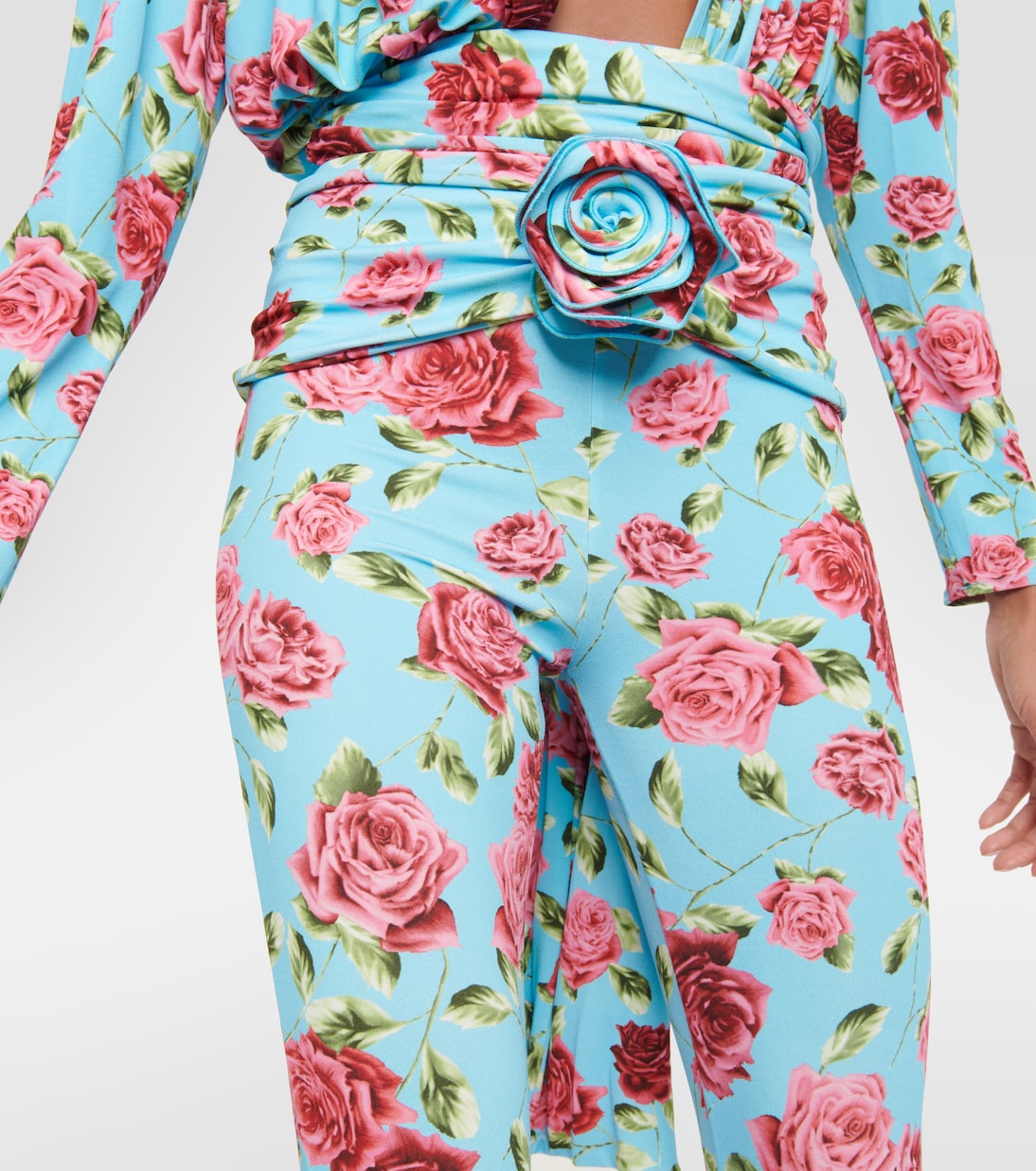 Floral-appliqué printed leggings | Magda Butrym