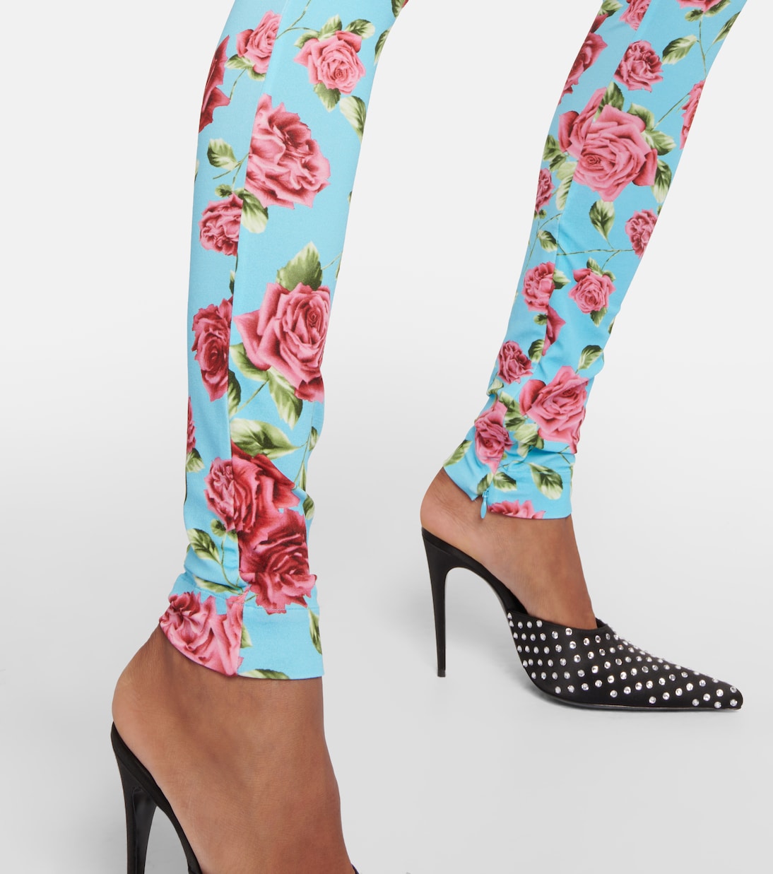 Floral-appliqué printed leggings | Magda Butrym
