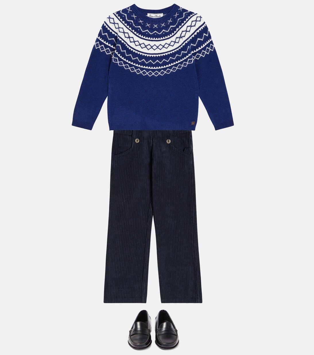 Pullover in jacquard di lana | Tartine et Chocolat