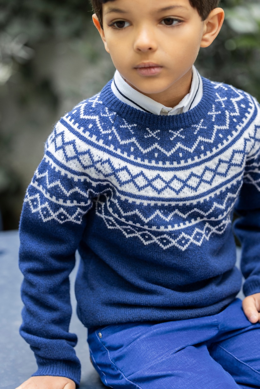 Pullover in jacquard di lana | Tartine et Chocolat