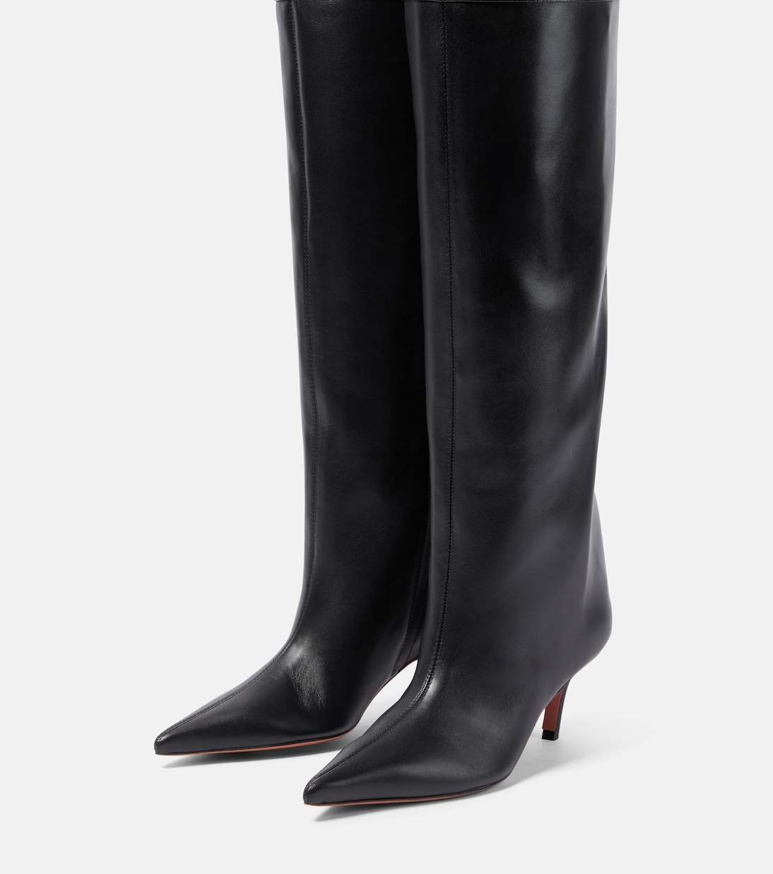 Overknee-Stiefel Fiona 60 aus Leder | Amina Muaddi
